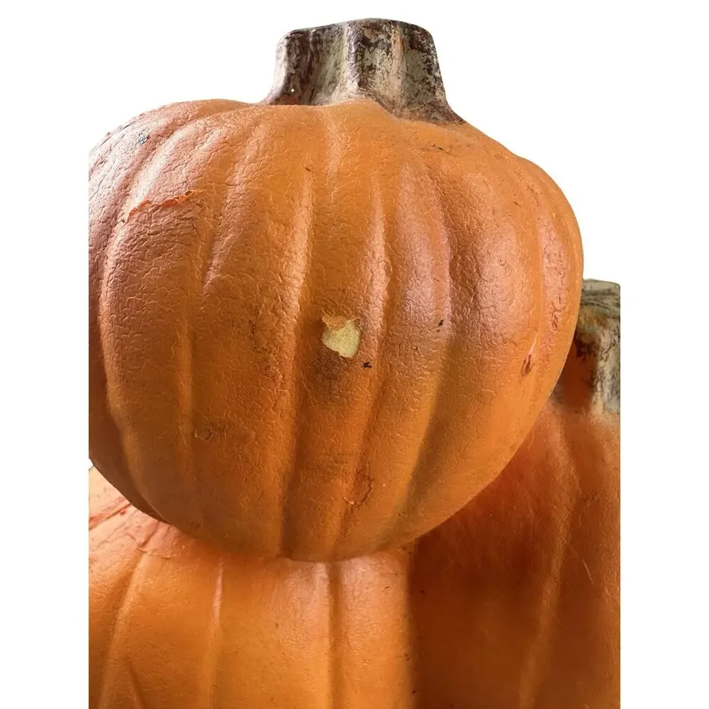 Vintage 1995 Trendmasters Halloween Pumpkin Jack O Lantern Stack Light Large